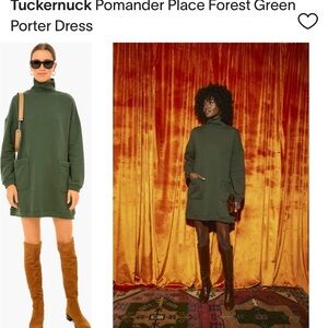 Pomander Place Green Turtleneck Dress